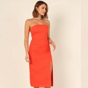 NWT Leruzi Coral Strapless Dress - Petal & Pup / SYNDS | Size L